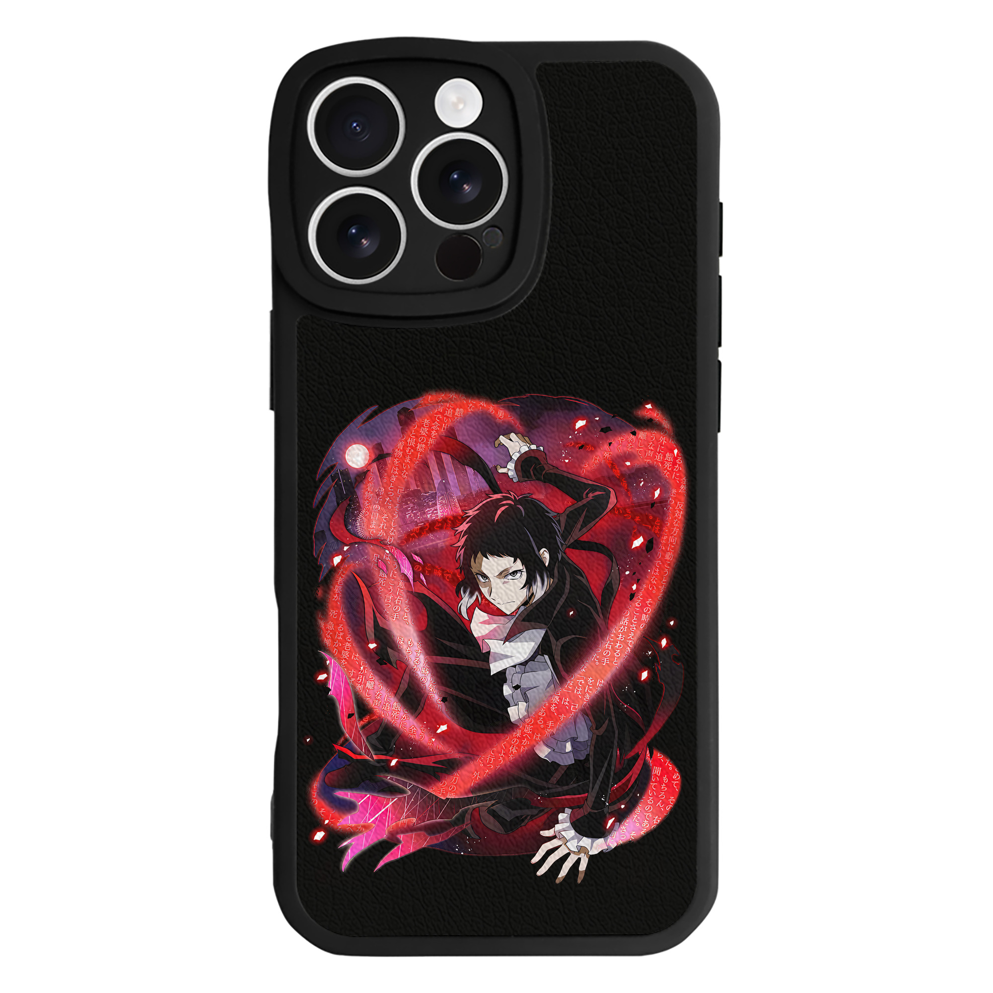 （画像用） 文豪ストレイドッグス Bungo Stray Dogs 【iPhone 16シリーズ対応】シリコンスマホケース（レザー調） 材質：シリコン